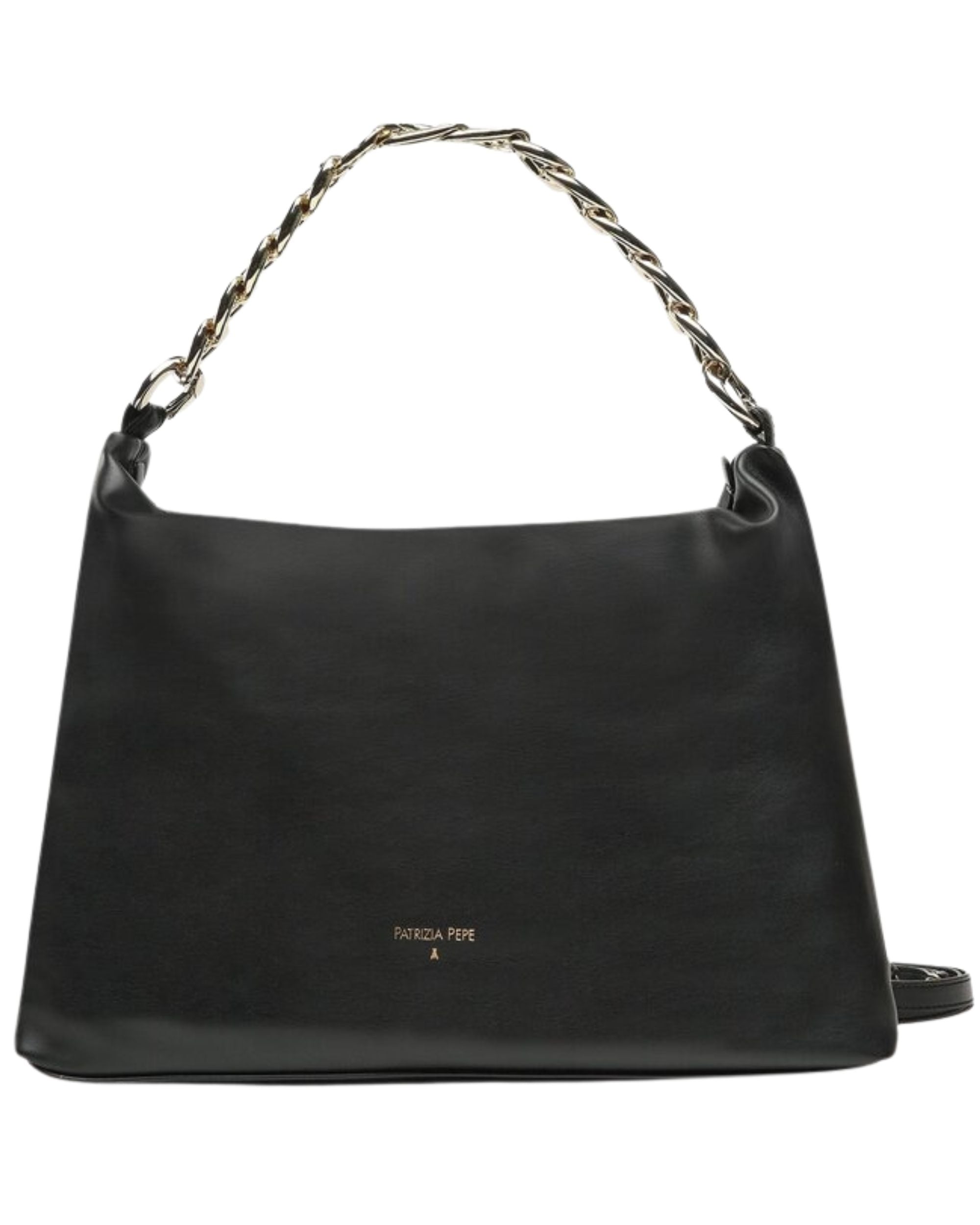 Patrizia Pepe Bag Handle Chain Leather Black