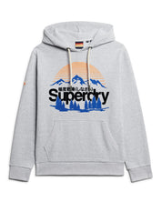 Superdry Hoodie Great Outdoors Graphic Cotone Grigio