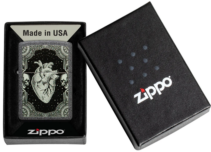 Zippo Ricaricabile Antivento Made In Usa Nel Box Regalo Multicolore Unisex 2