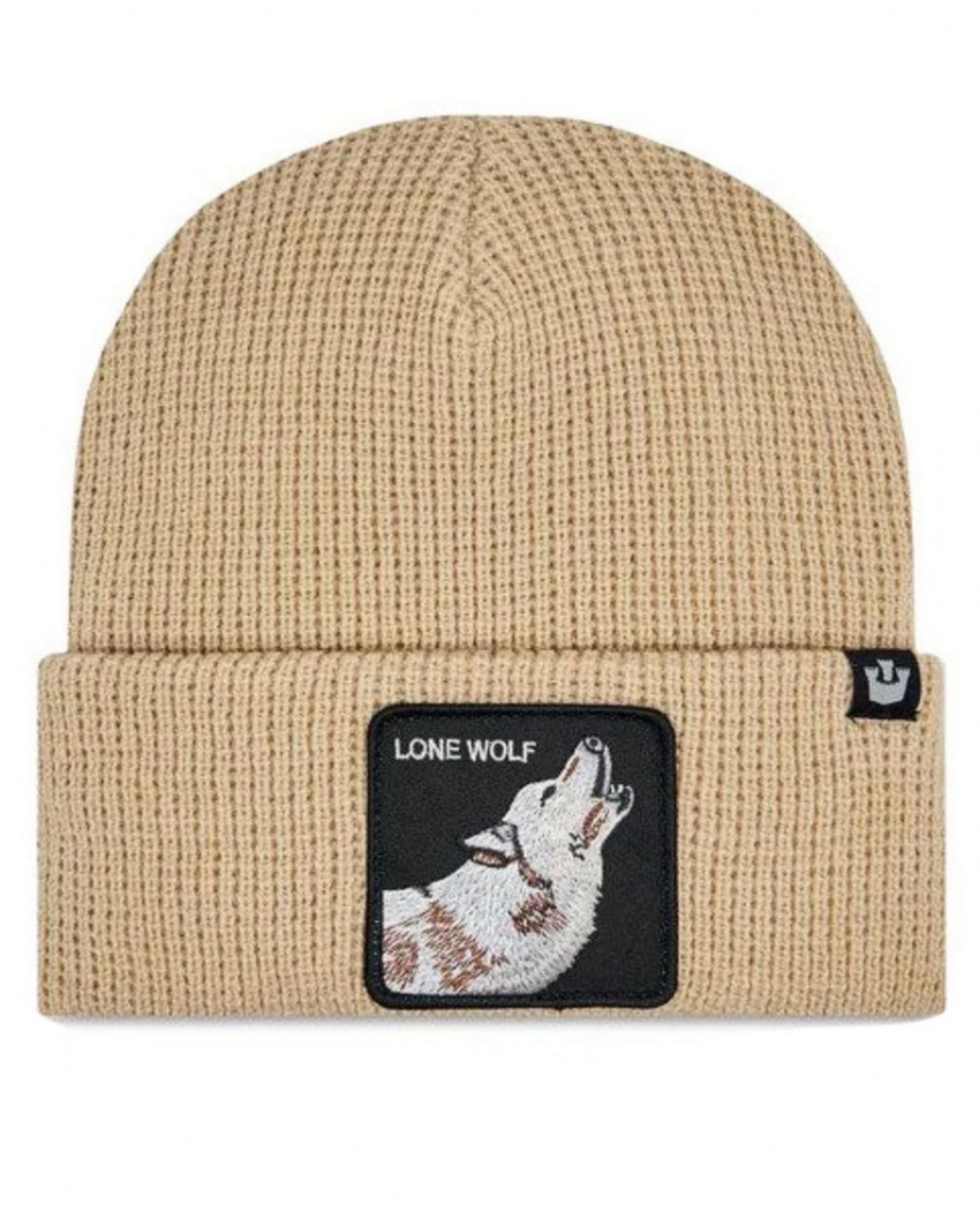 Goorin Bros. Cappello Beanie Hat Cuffia Con Patch Frontale E Logo Su Lato Bianco Unisex