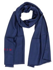 Philipp Plein Viscose Scarf Made in Italy Blue