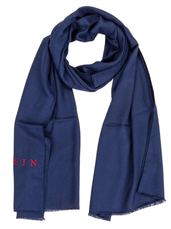 Philipp Plein Viscose Scarf Made in Italy Blue