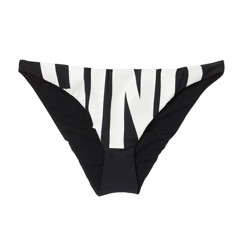 Moschino Swim Bikini Two-Tone Bandeau Black