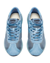 Diadora Heritage Low Mercury Elite Dip-Dye Sneaker in Tie-Dye Light Blue Leather