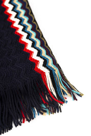 Missoni Geometric Stole 180x36 Wool Blend Black