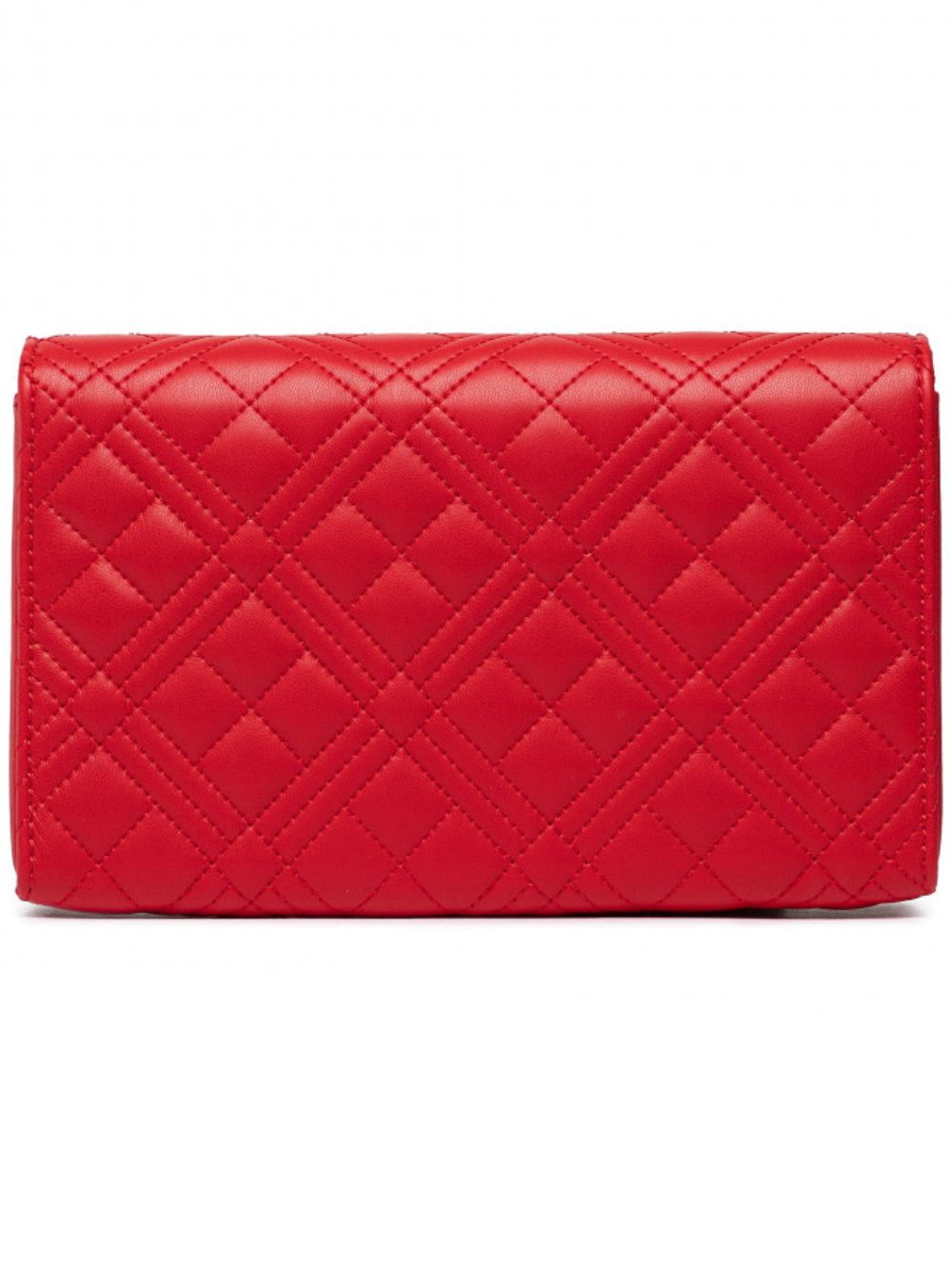 Love Moschino Quilted Evening Shoulder Bag Red