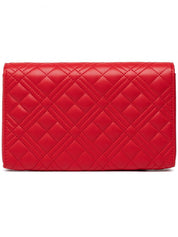 Love Moschino Quilted Evening Shoulder Bag Red