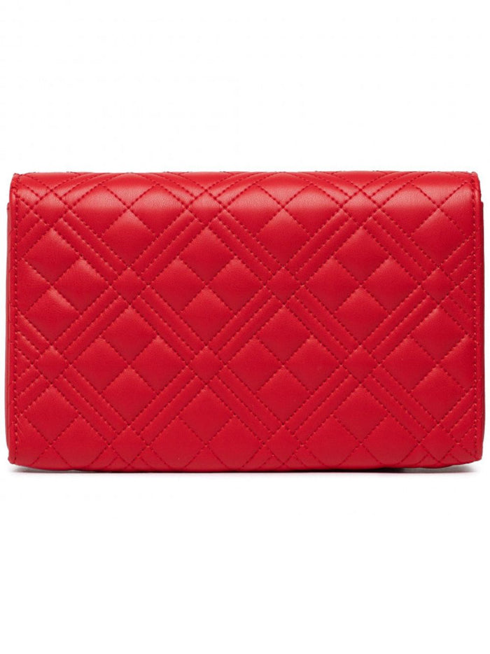 Love Moschino Quilted Evening Shoulder Bag Red 3