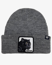 Goorin Bros. Cappello Beanie Hat Cuffia Con Patch Frontale E Logo Su Lato Grigio Unisex