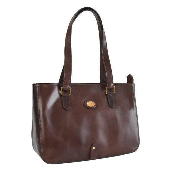 The Bridge Shopper A Spalla Due Manici Marrone Donna-2