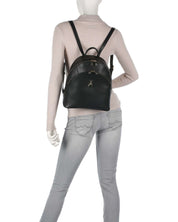 Patrizia Pepe Black Leather Backpack