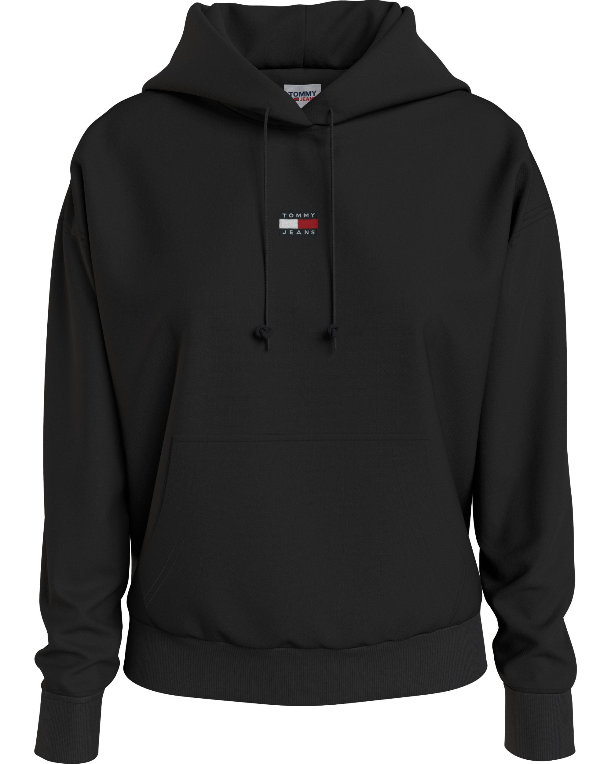 Tommy Hilfiger Maglietta Logo Nero Cotone