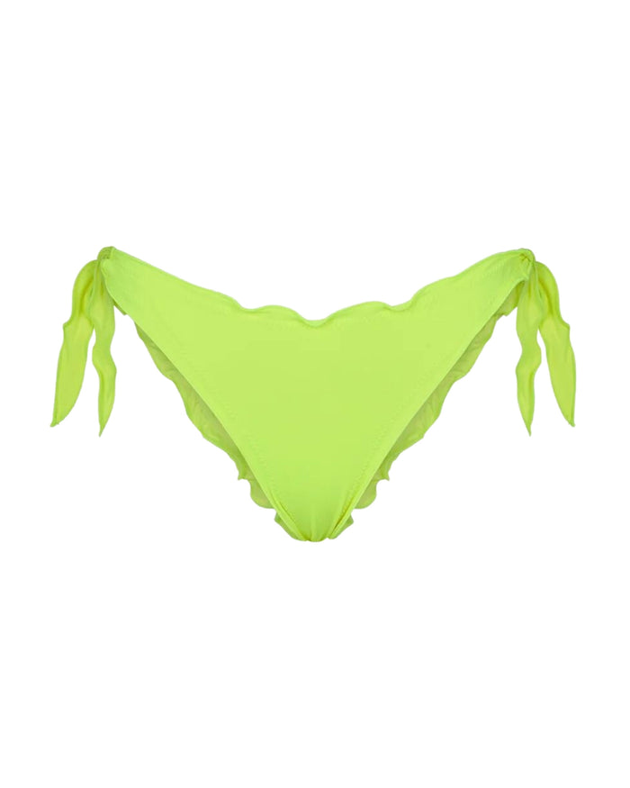 Mefui Slip Brasiliano Frou Frou Con Nodi Giallo Donna 1