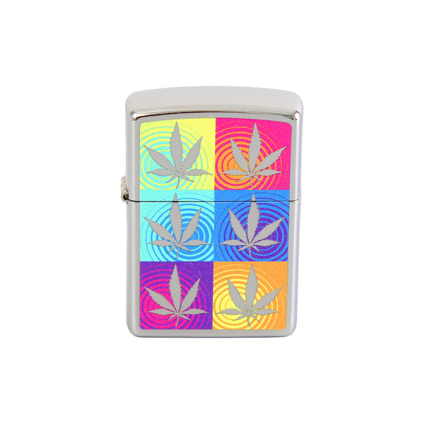 Zippo Cannabis Design Argento Unisex-2