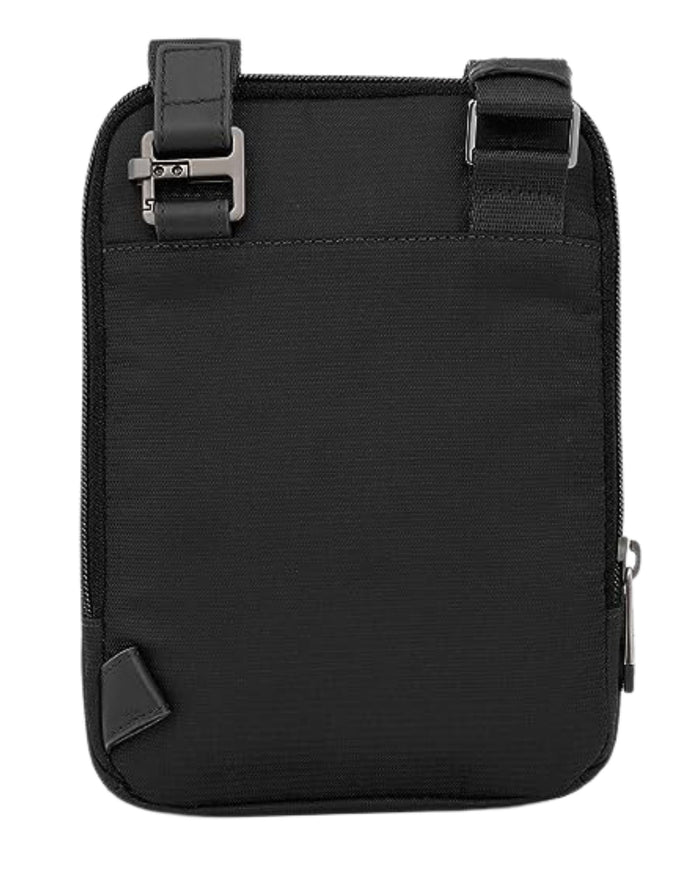 Piquadro Small Fabric And Leather Bag Black Men 4