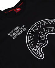 Sprayground T-shirt maglietta uomo men limited edition nera Squalo Shark SP831BLK