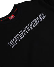 Sprayground Felpa girocollo maglia uomo men limited edition nera Squalo Shark SP827G
