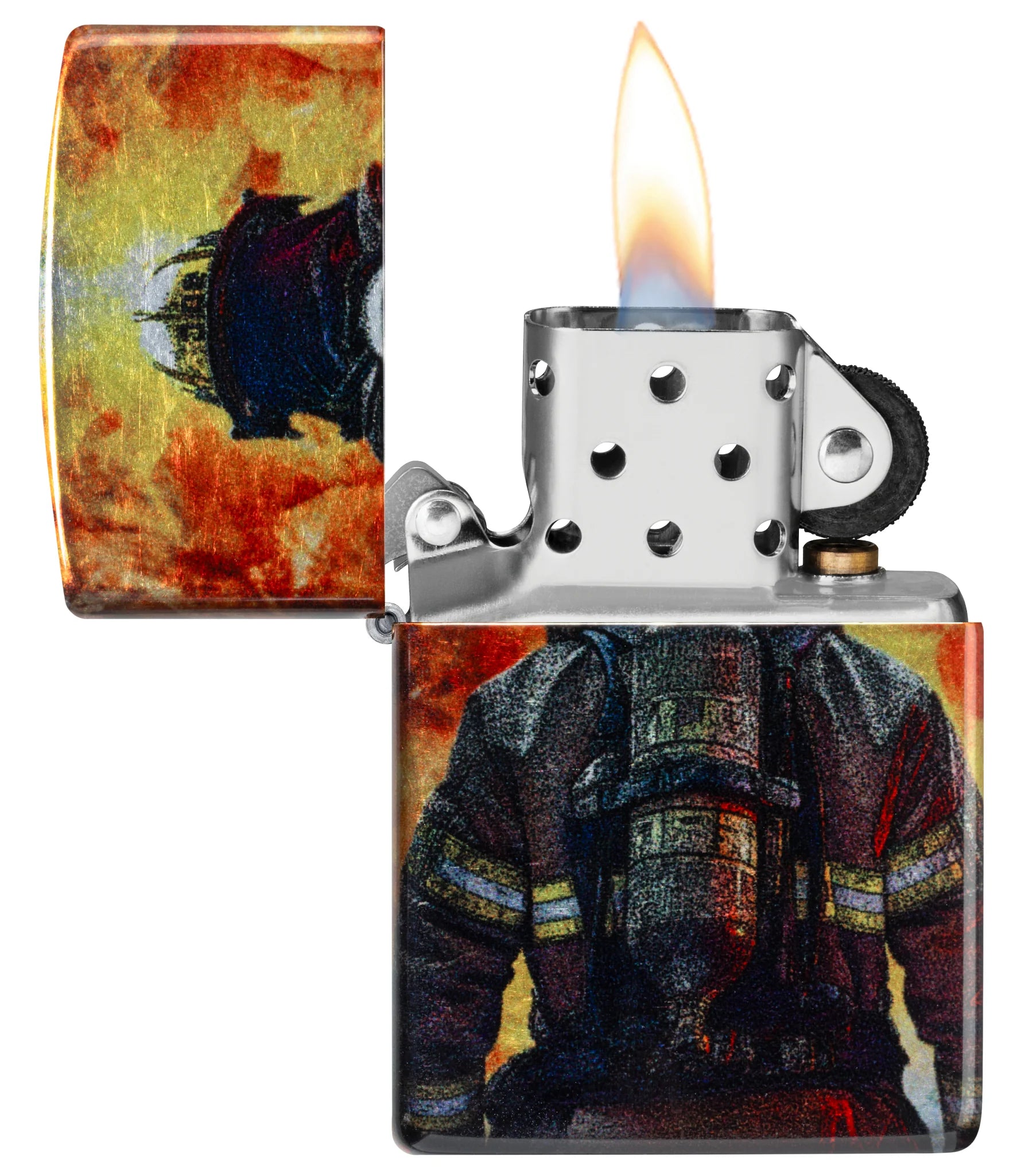 Zippo accendino Special Limited Edition pompiere vigile del fuoco fusion 360 gradi 46816