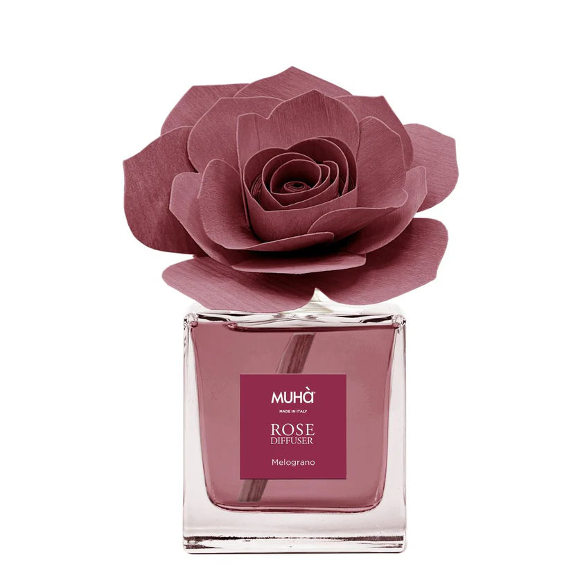 Muhà Profumatore D'ambiente home decor Fiore ROSA 50 Ml melograno