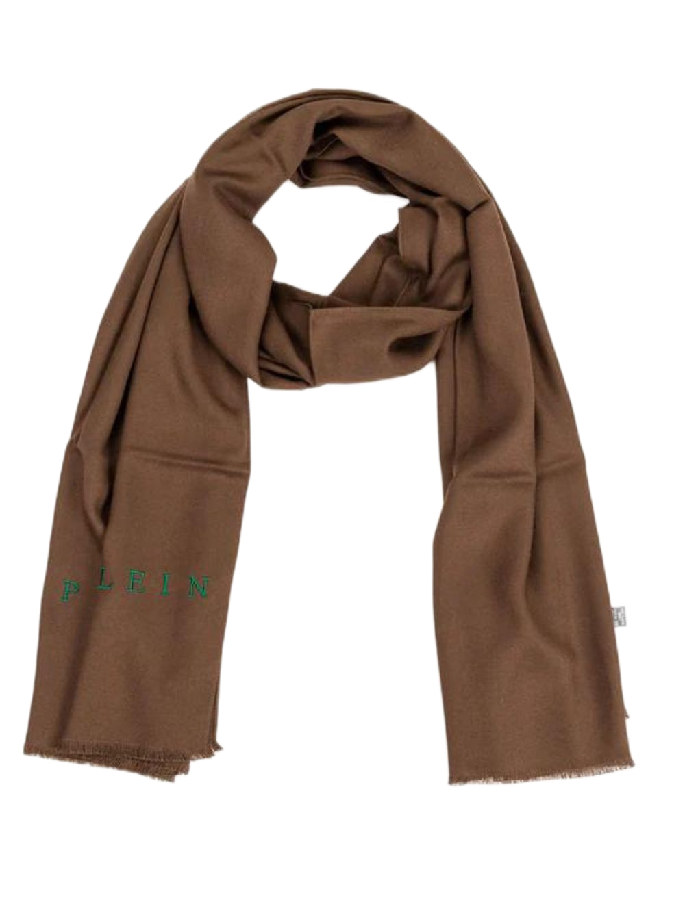 Philipp Plein Viscose Scarf Made in Italy Brown