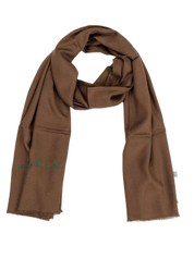 Philipp Plein Viscose Scarf Made in Italy Brown