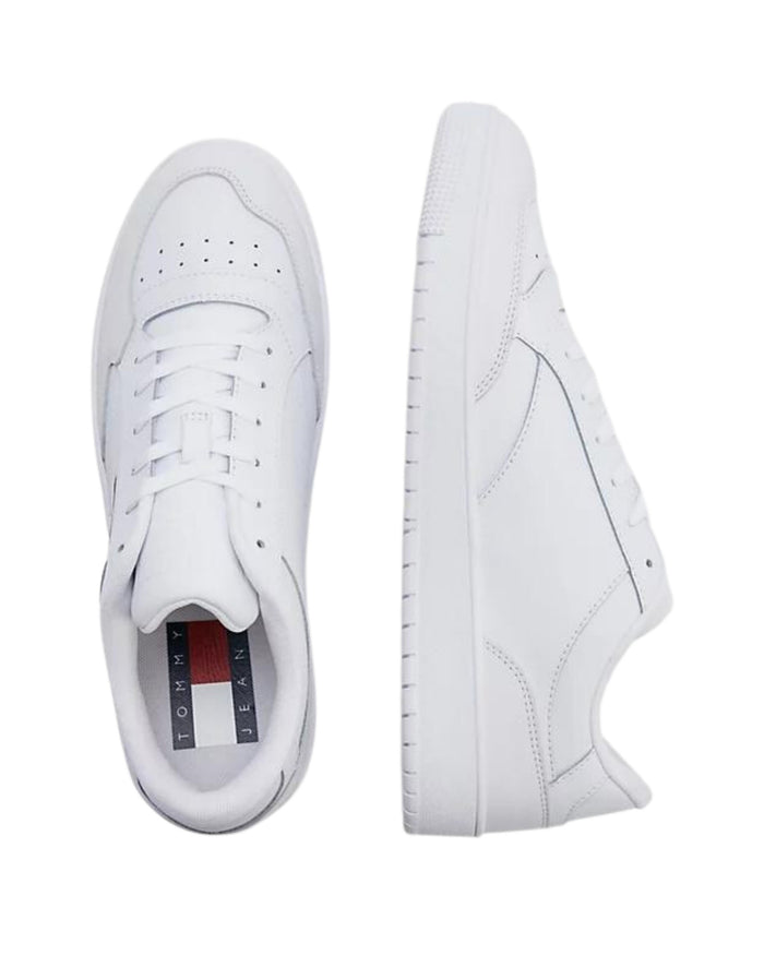 Tommy Jeans Sneaker Retro Pelle Bianco 4