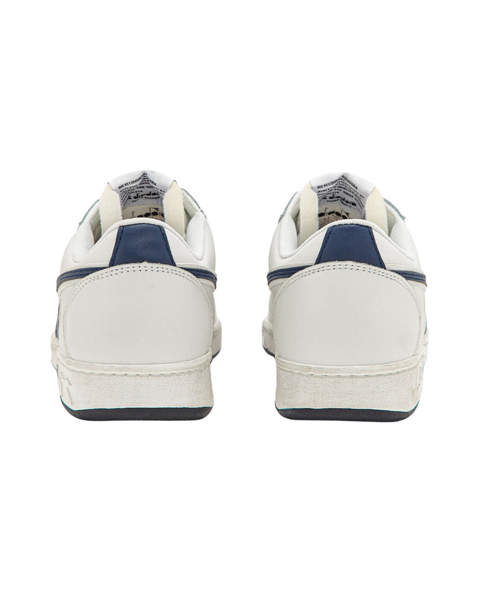 Diadora Sneakers Magic Basket Low Icon in White Leather 4