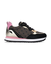 Liu Jo Sneakers Wonder Pelle/Tessuto Tecnico Nero/Marrone