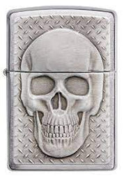 Zippo Windproof Refillable Made In Usa Skull Silver Unisex