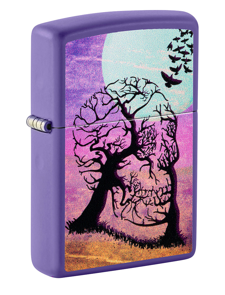 Zippo Skeleton Tree Purple Unisex