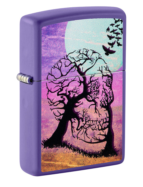 Zippo Scheletro Albero Viola Unisex