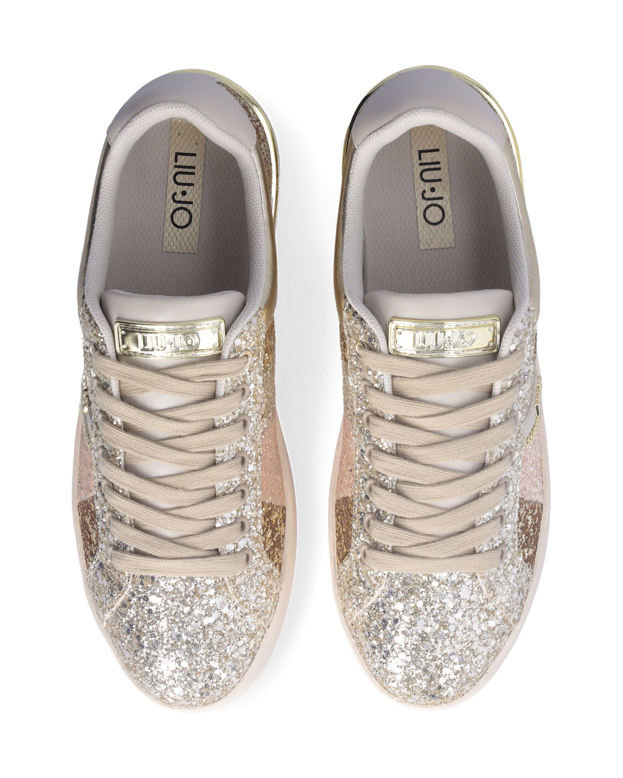 Liu Jo Sneakers Pelle Beige Donna