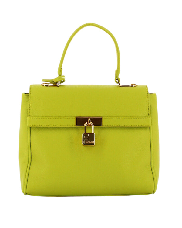 Fracomina Kelly In Eco-leather With Shoulder Strap Yellow Women