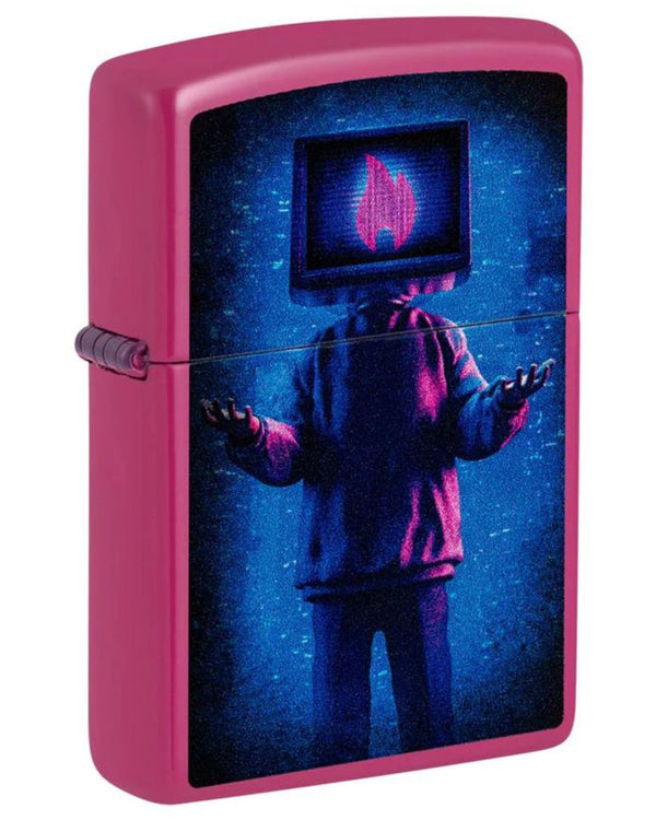 Zippo Antivento Ricaricabile Made In Usa Rosa Unisex