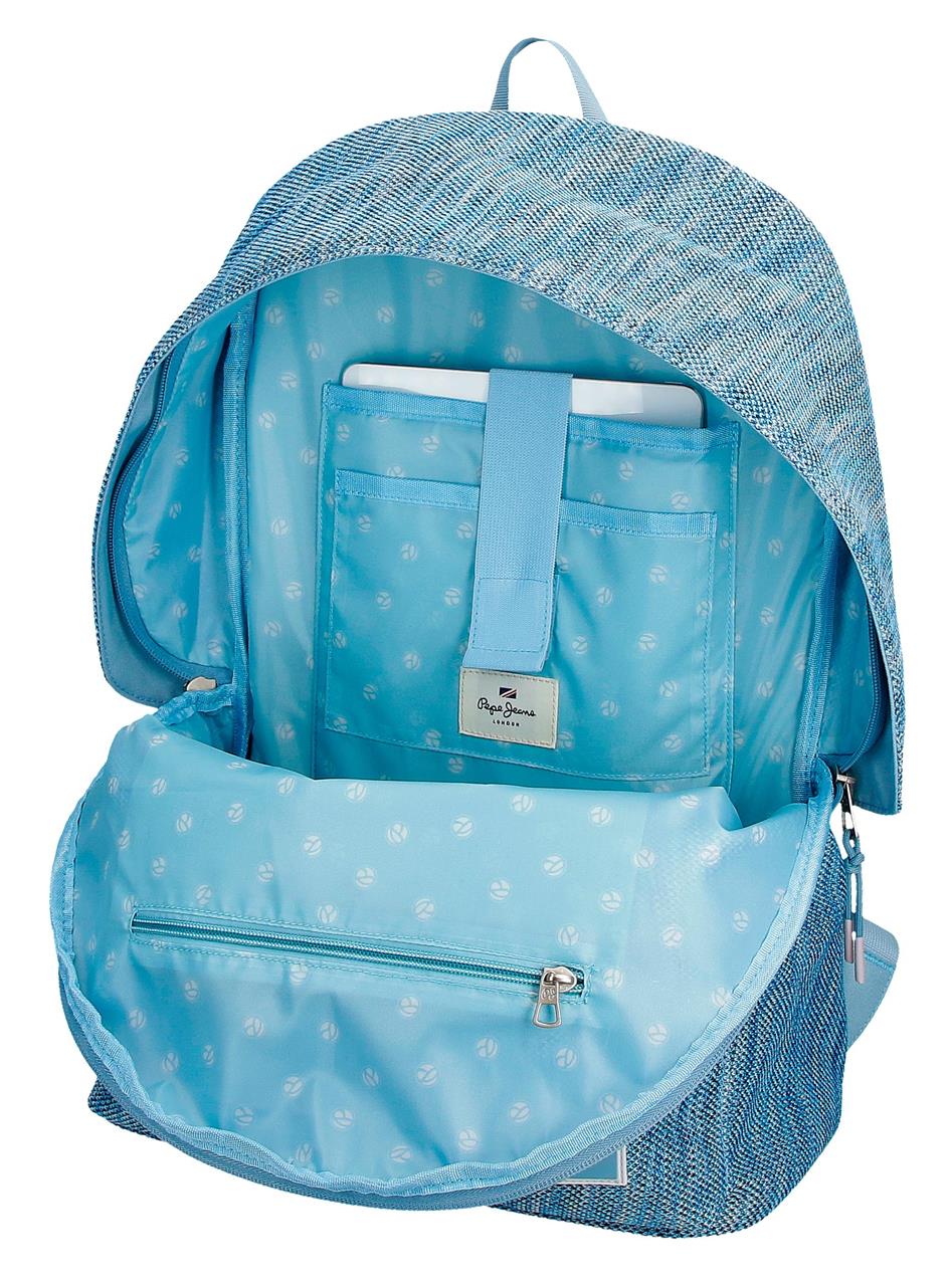 Pepe Jeans Casual Backpack Lena Light Blue Unisex