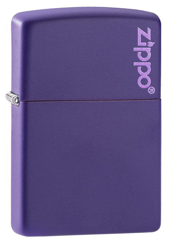 Zippo Matte With Purple Logo Unisex