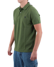 U.S. Polo Assn. T-Shirt Logo Fronte e Retro Cotone Verde