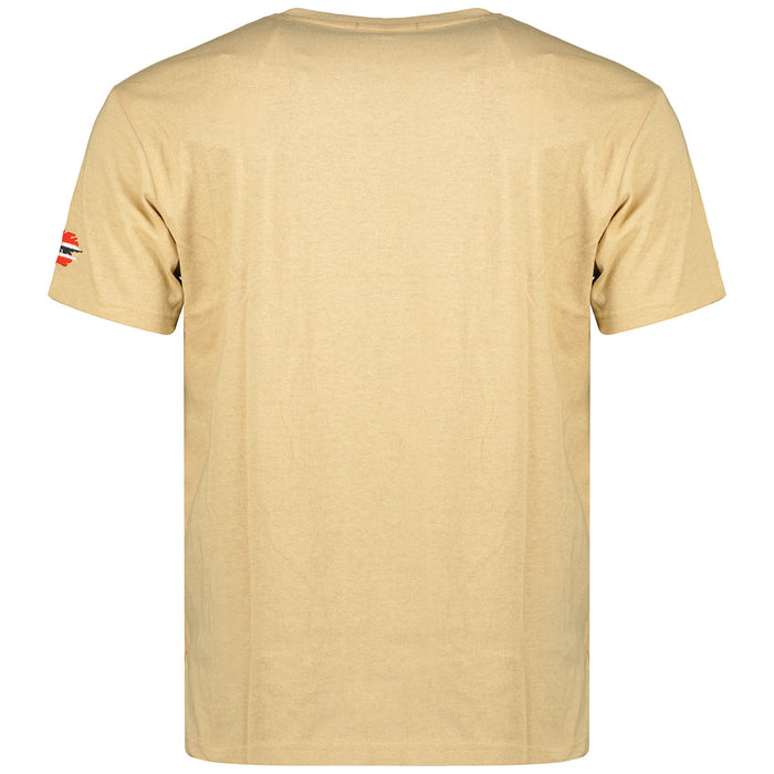 Geographical Norway Men's Beige Short Sleeve Shirt 4