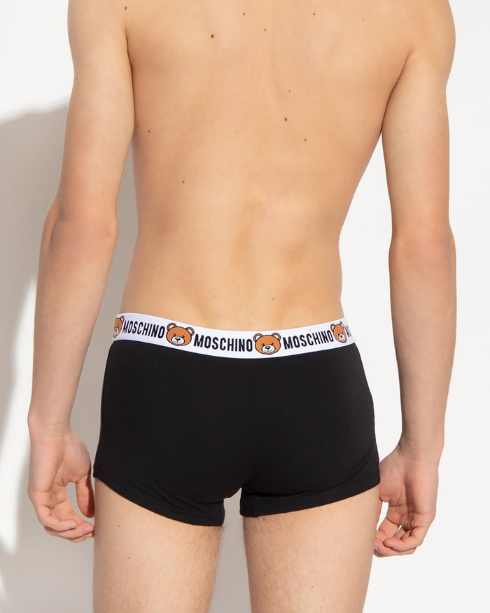 Moschino Underbear Set 2 Boxer Cotone Nero 5