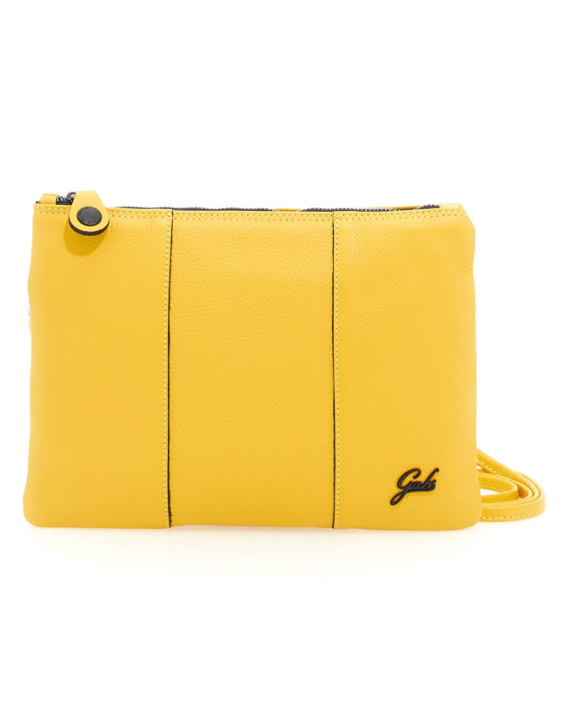 Gabs Pochette Logo Nero Giallo Donna