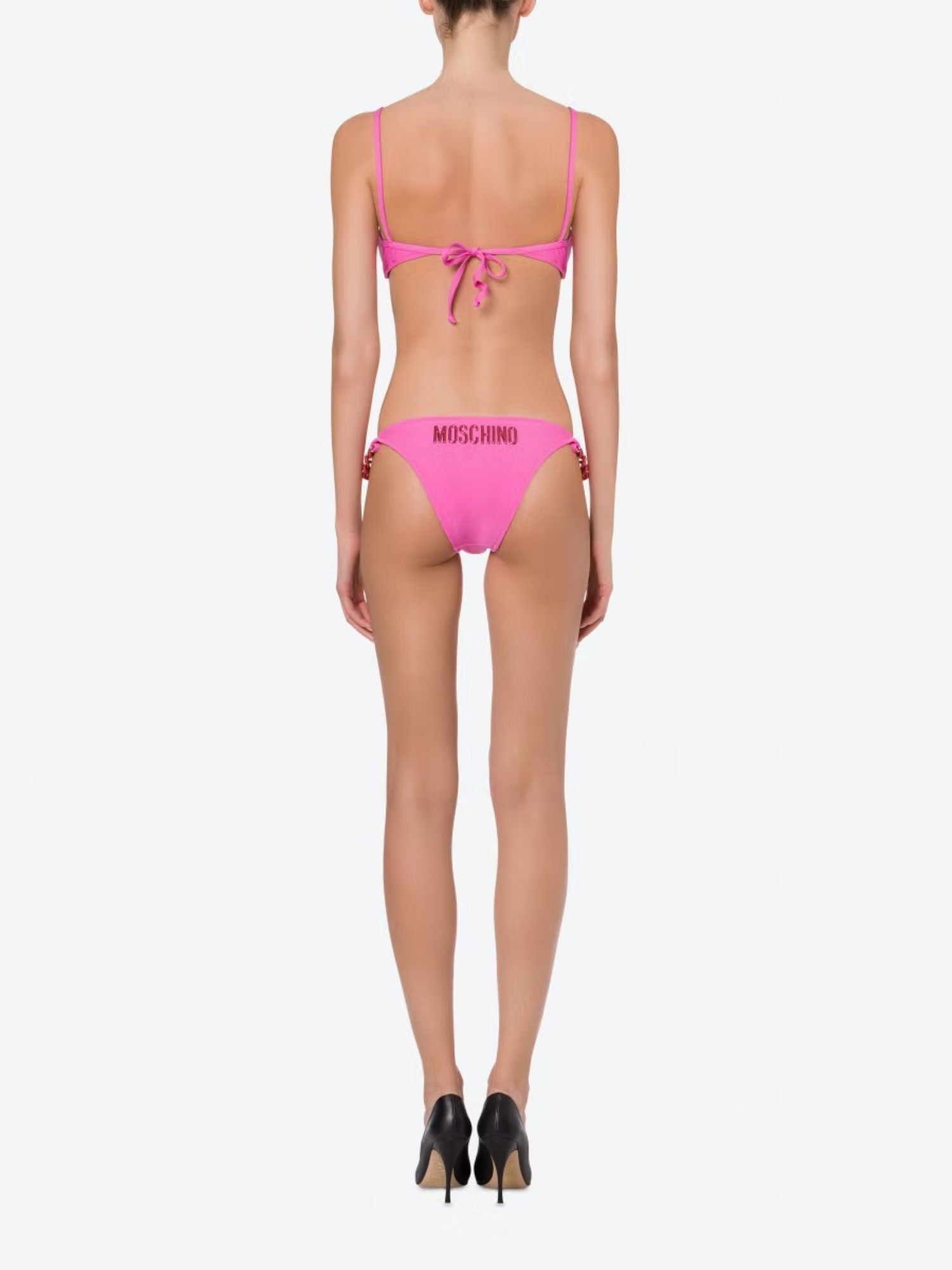 Moschino Swim Bikini Top Bandeau Pink