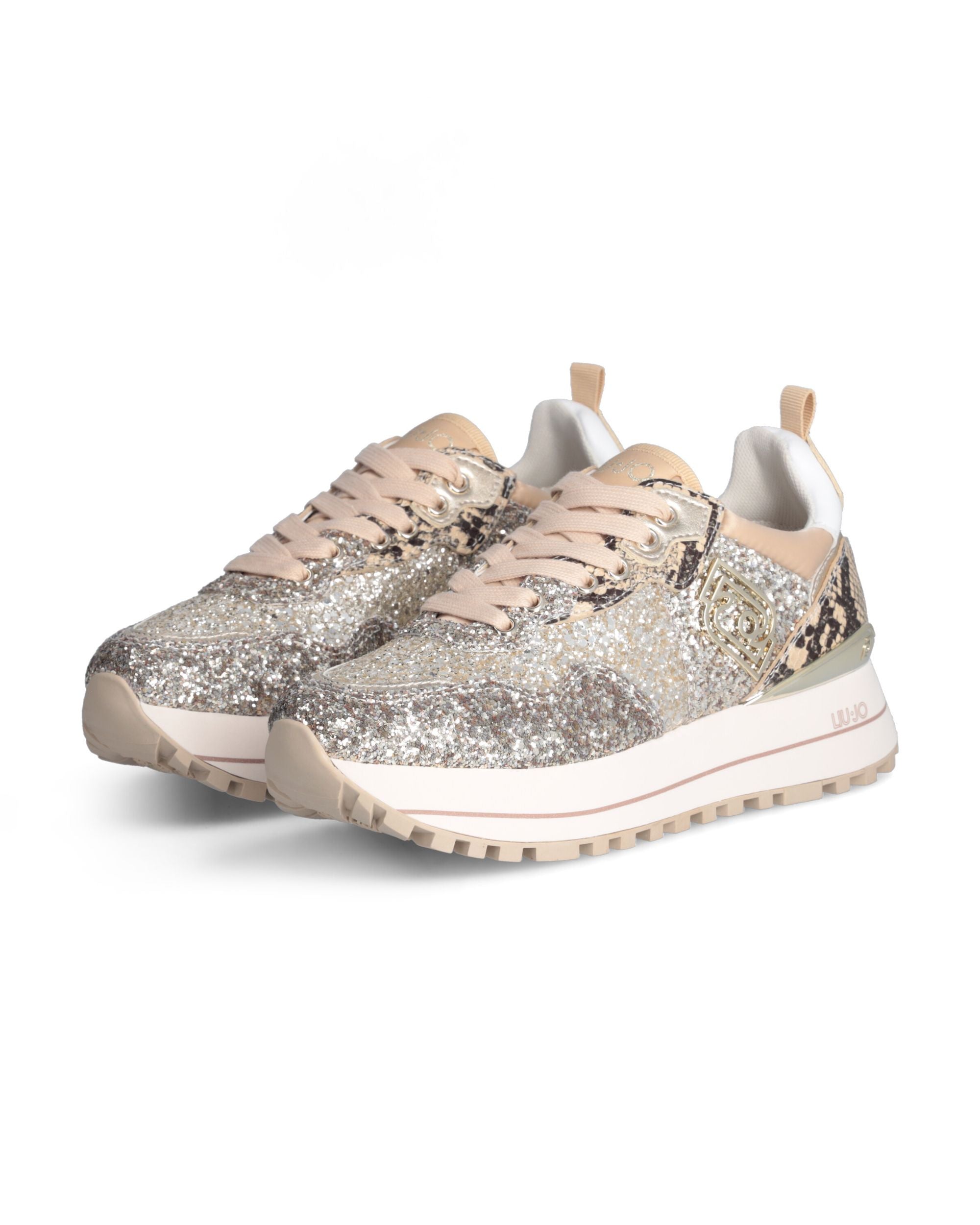 Liu Jo Sneakers Pelle Beige Donna