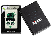 Zippo2 Cannabis Design Bianco Unisex