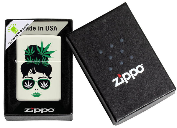 Zippo2 Cannabis Design Bianco Unisex-2
