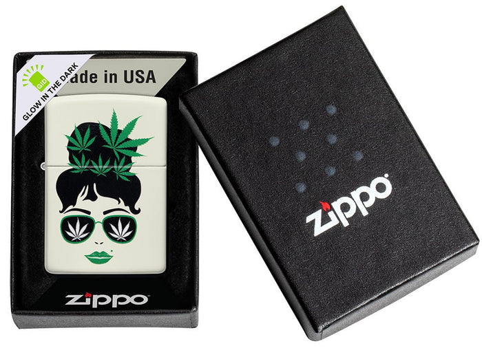 Zippo2 Cannabis Design Bianco Unisex 2