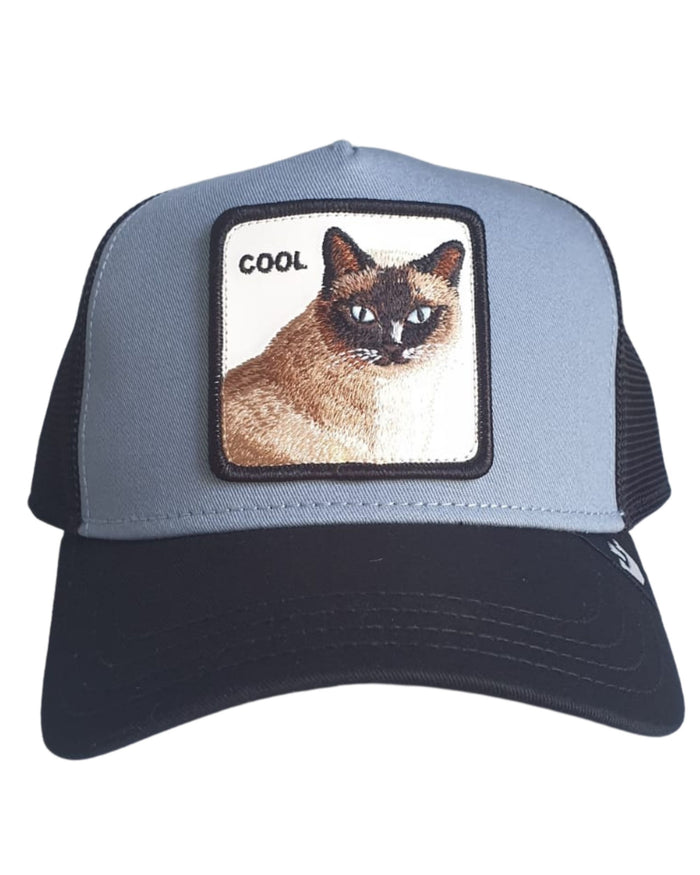 Goorin Bros. Trucker Cap Cappellino Animal Farm 'the Cool Cat' Blu Unisex 1