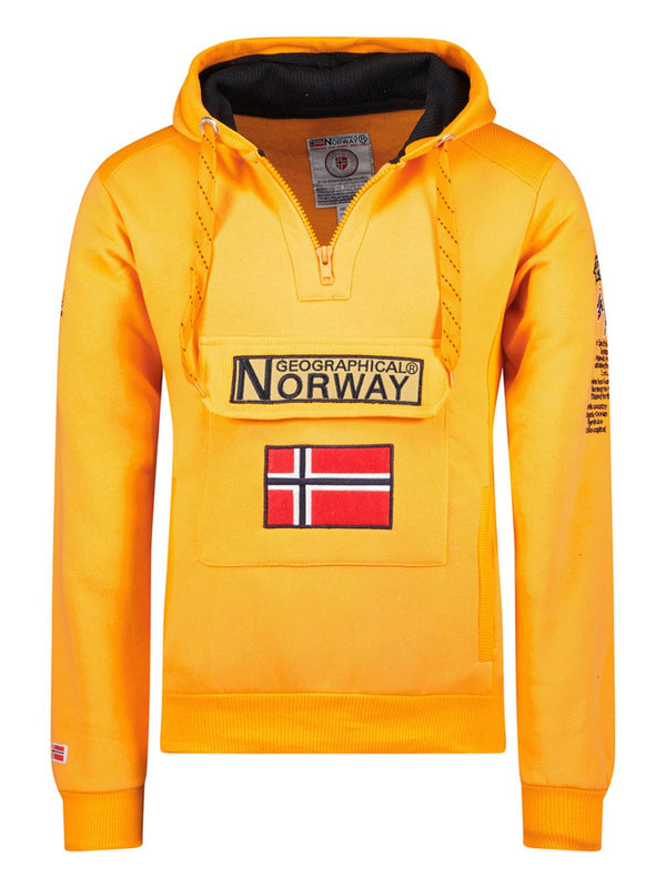 Geographical Norway Cappuccio Arancione Uomo