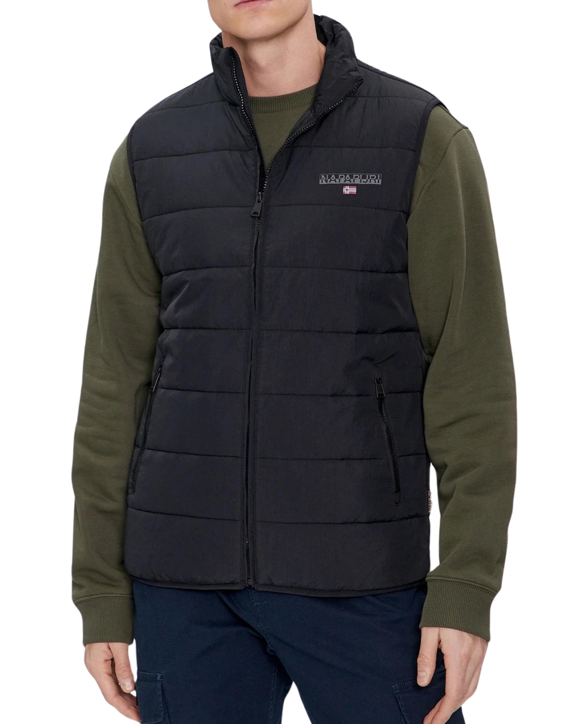 Napapijri Vest Jacket Eggen-V Without Hood Blue