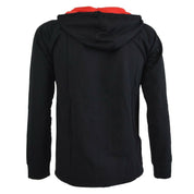 TUTA Felpa Uomo AC MILAN con cappuccio NERO