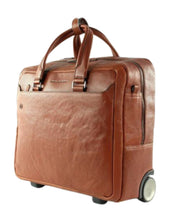 Piquadro Briefcase Trolley PC Holder Ipad 10.5 Inch Suitcase Black Square Brown Men